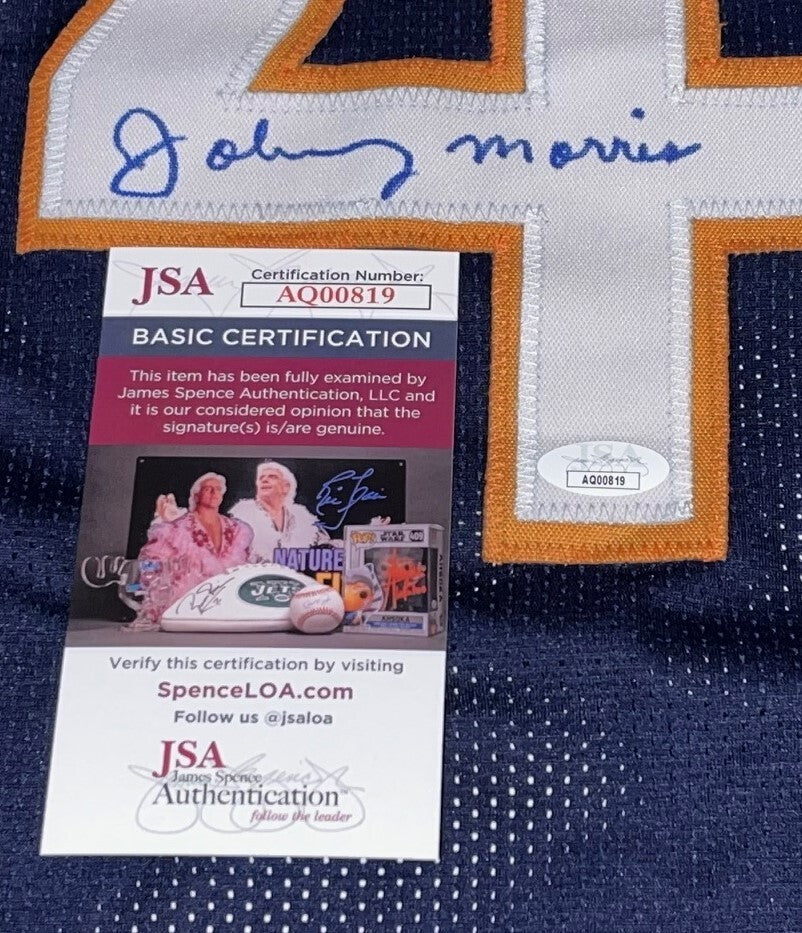 Johnny Morris Chicago Bears signed Custom jersey autographed JSA COA