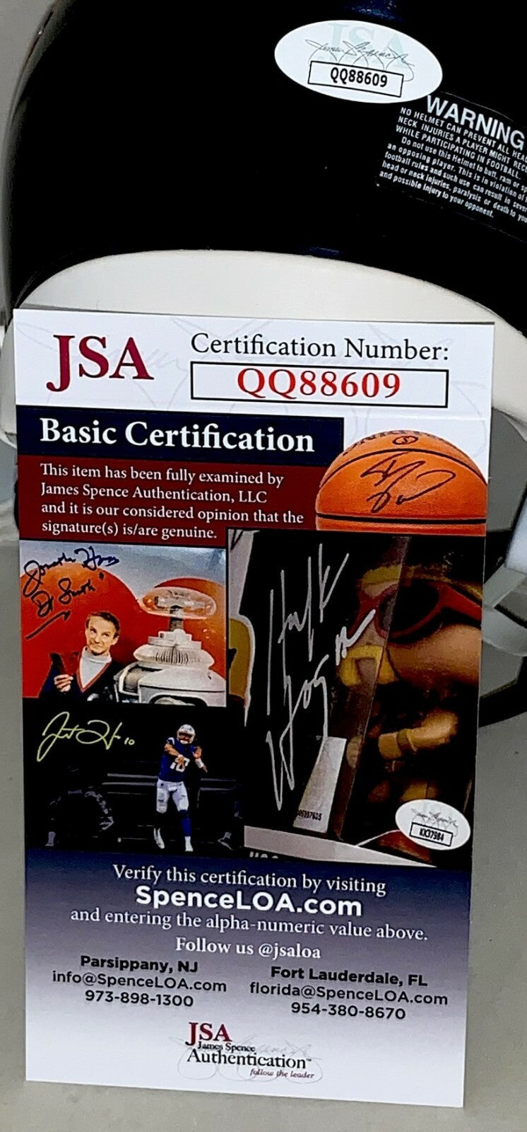 Willie Gault signed Chicago Bears Speed mini helmet autographed JSA