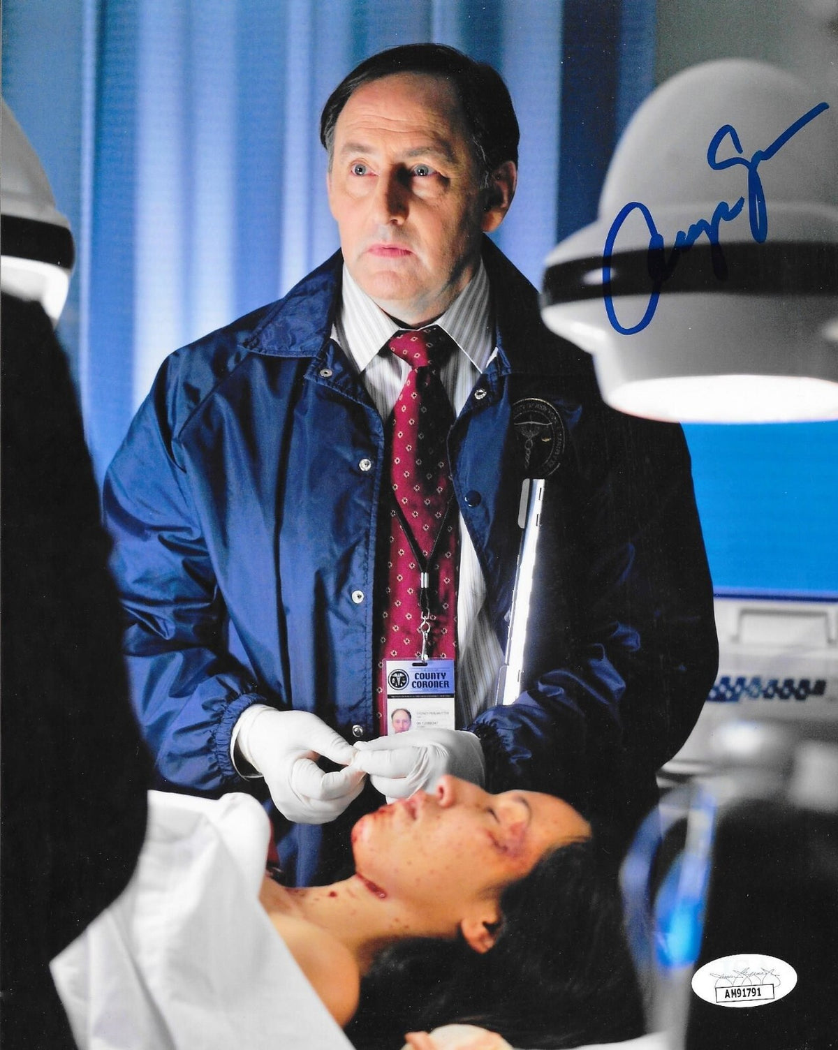 Arye Gross signed Castle 8x10 photo autographed M.E. Sidney Perlmutter #3 JSA