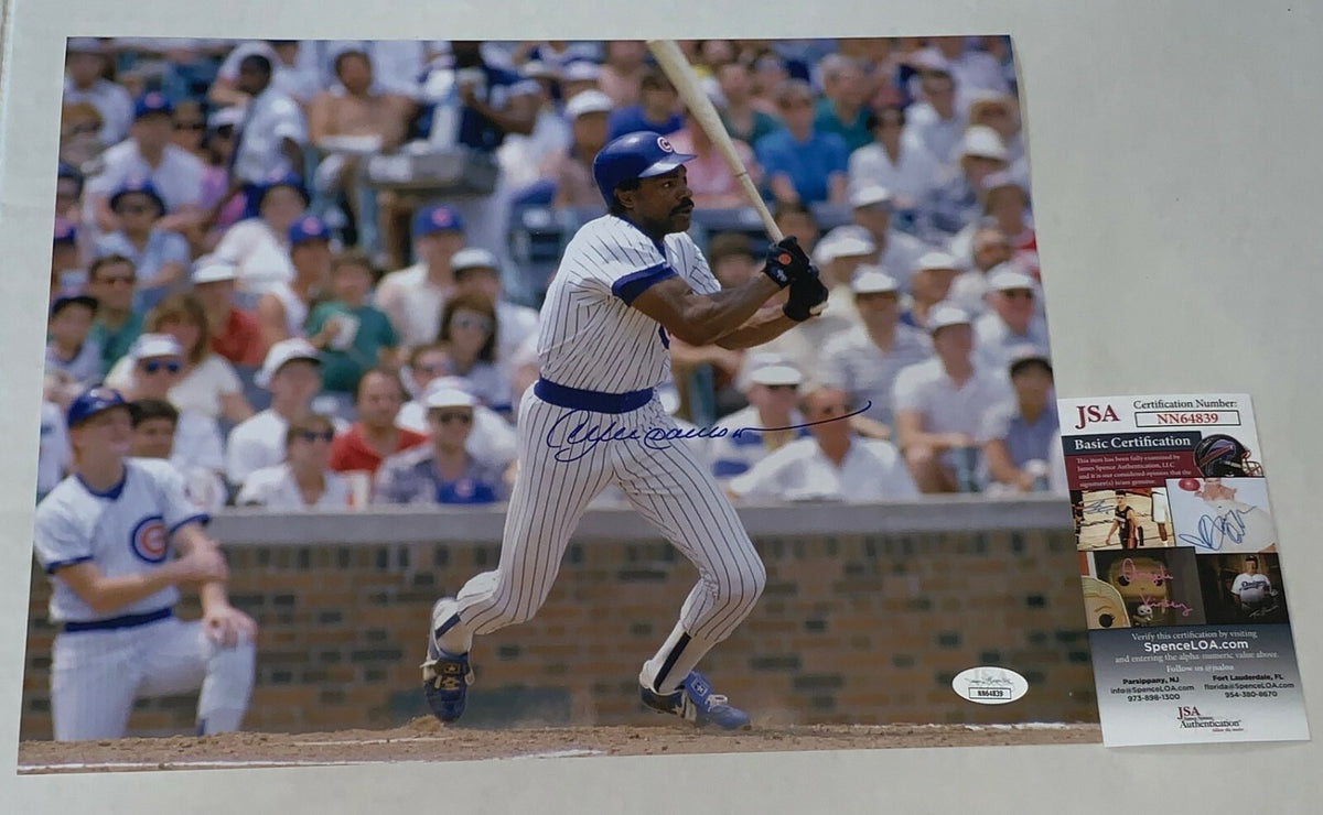 Andre Dawson signed Chicago Cubs 11x14 photo autographed JSA