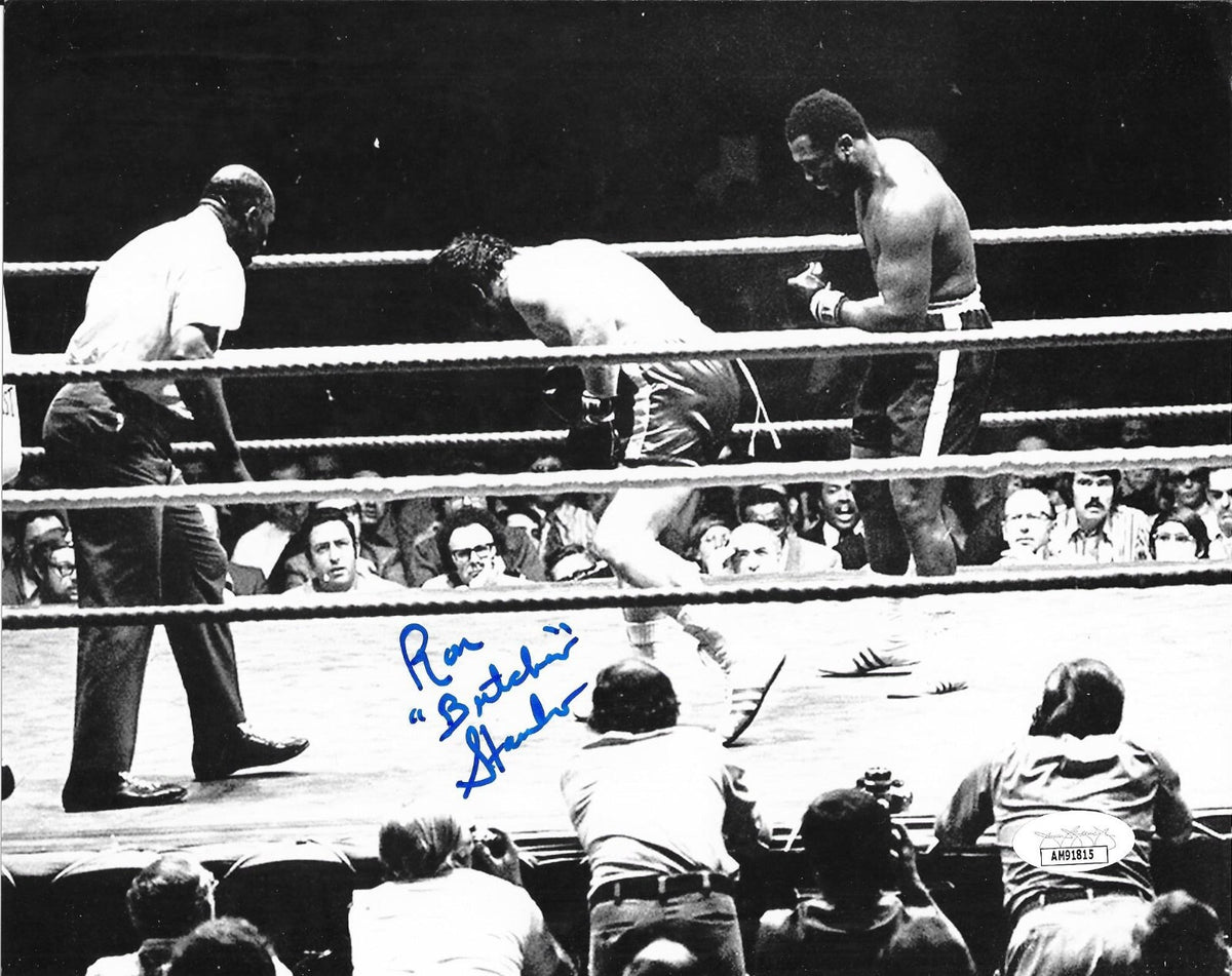 Ron Stander "The Council Bluffs Butcher" signed Boxing 8x10 photo #3 JSA