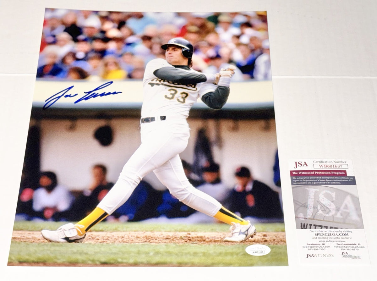Jose Canseco signed Oakland Athletics A's 11x14 photo #7 JSA Witnessed