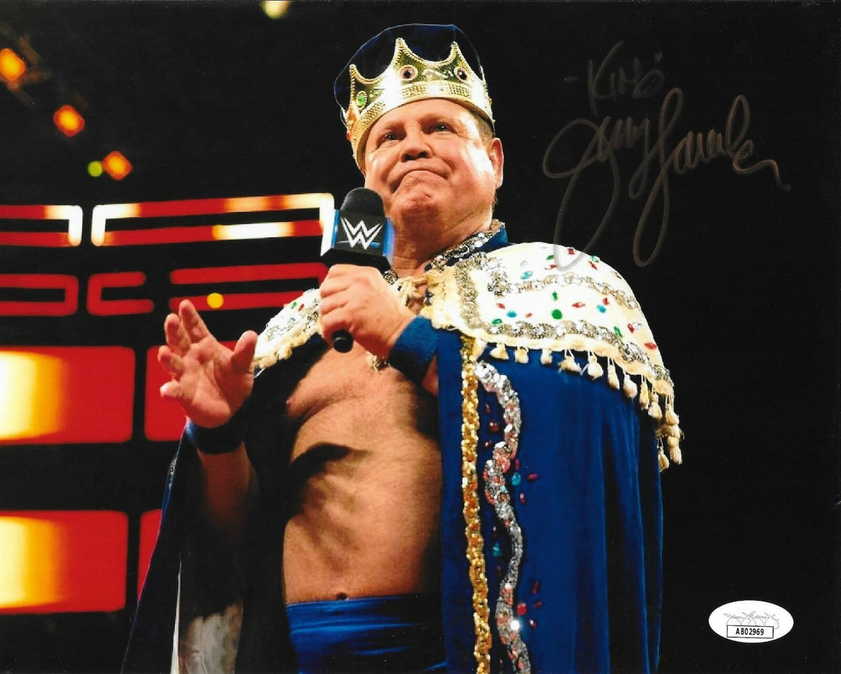 Jerry Lawler The King signed 8x10 photo autographed Wrestling Legend 4 JSA