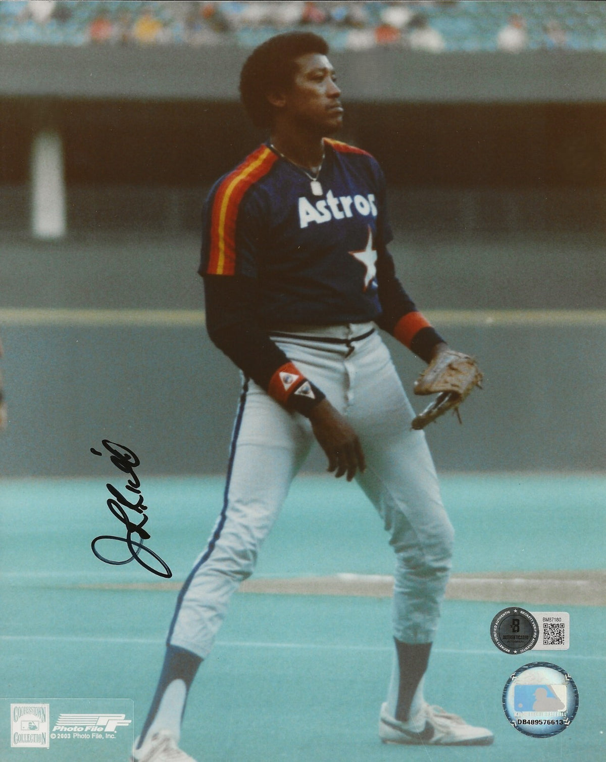 J. R. Richard signed Houston Astros 8x10 photo autographed Beckett COA