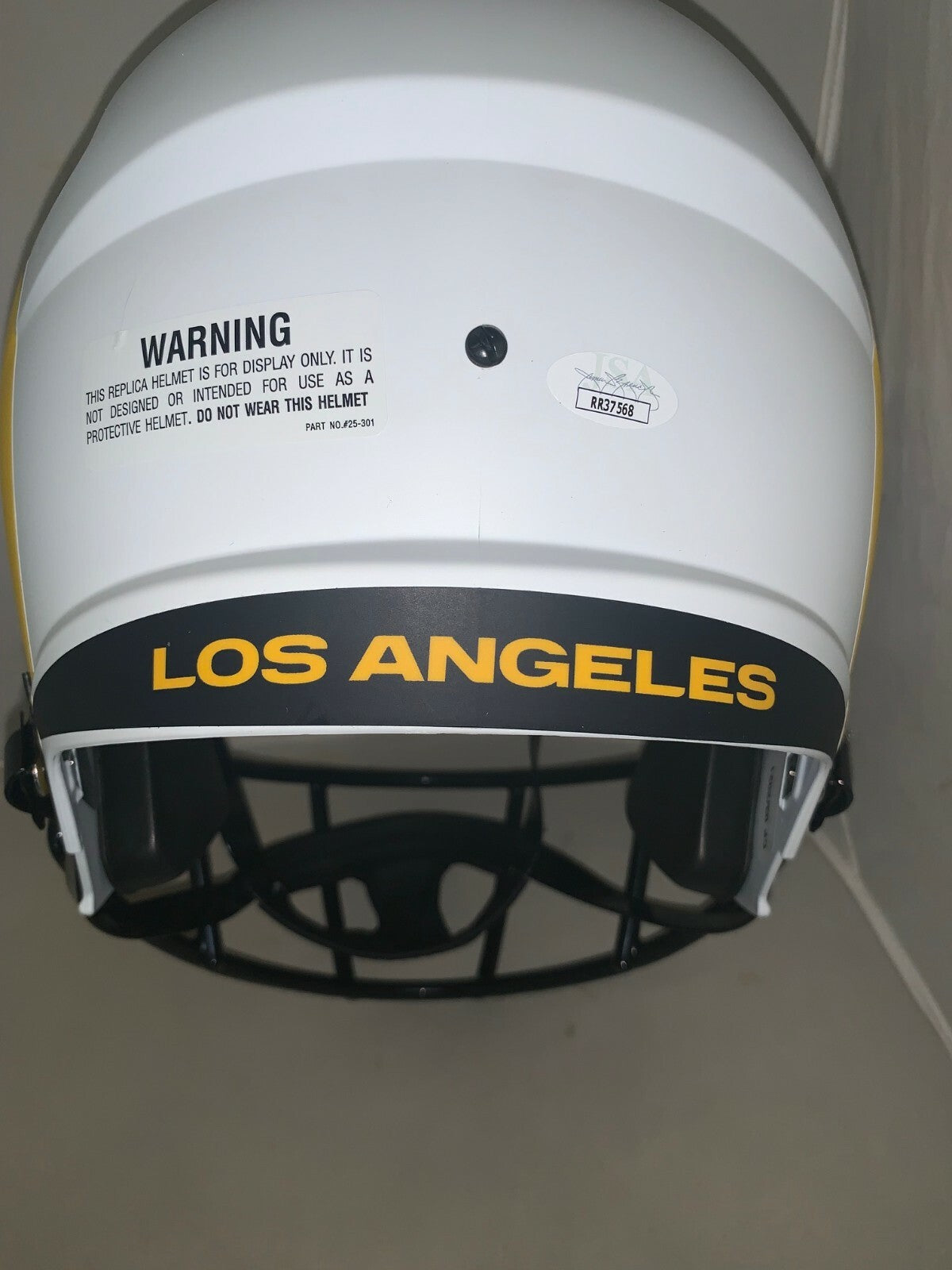 Kurt Warner signed Rams Lunar Eclipse Full Size Helmet autographed JSA