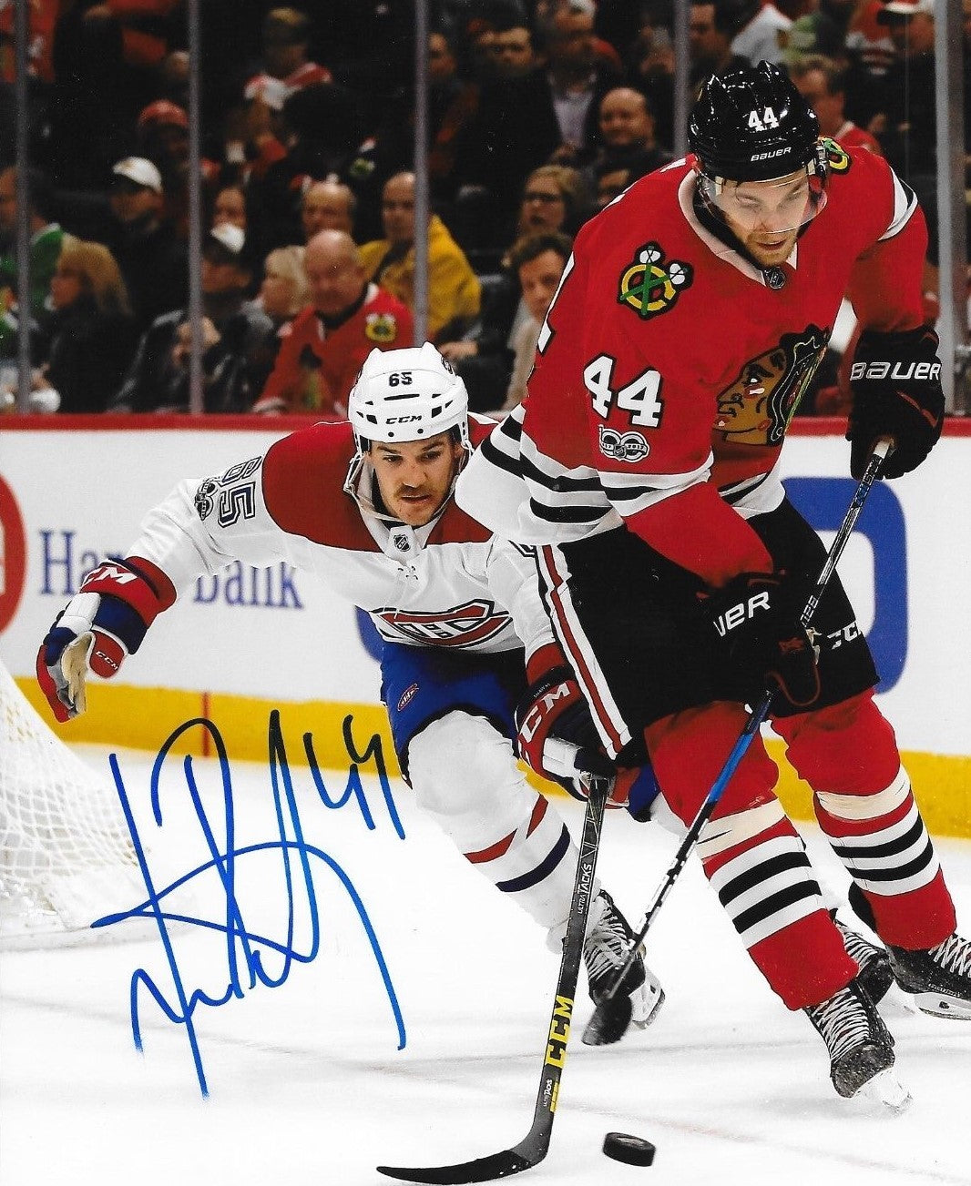 Jan Rutta signed Chicago Blackhawks 8x10 photo autographed Hawks 7