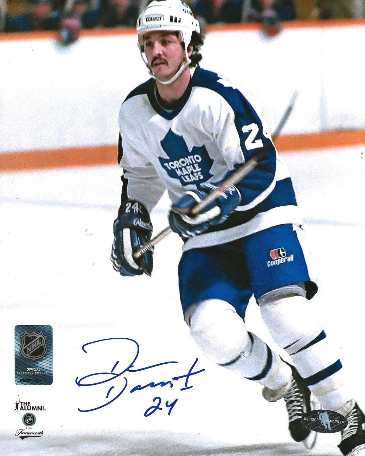 Dan Daoust signed Toronto Maple Leafs 8x10 photo autographed 