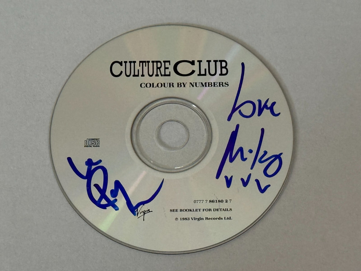Roy Hay & Mikey Craig signed Culture Club Colour by Numbers CD Beckett COA