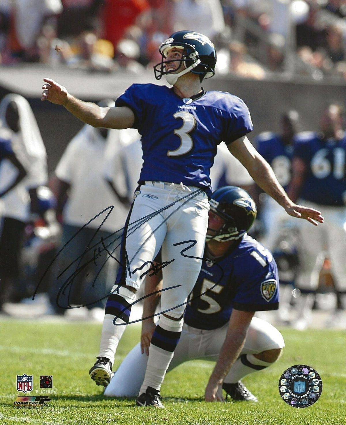 Matt Stover signed Baltimore Ravens 8x10 photo autographed 