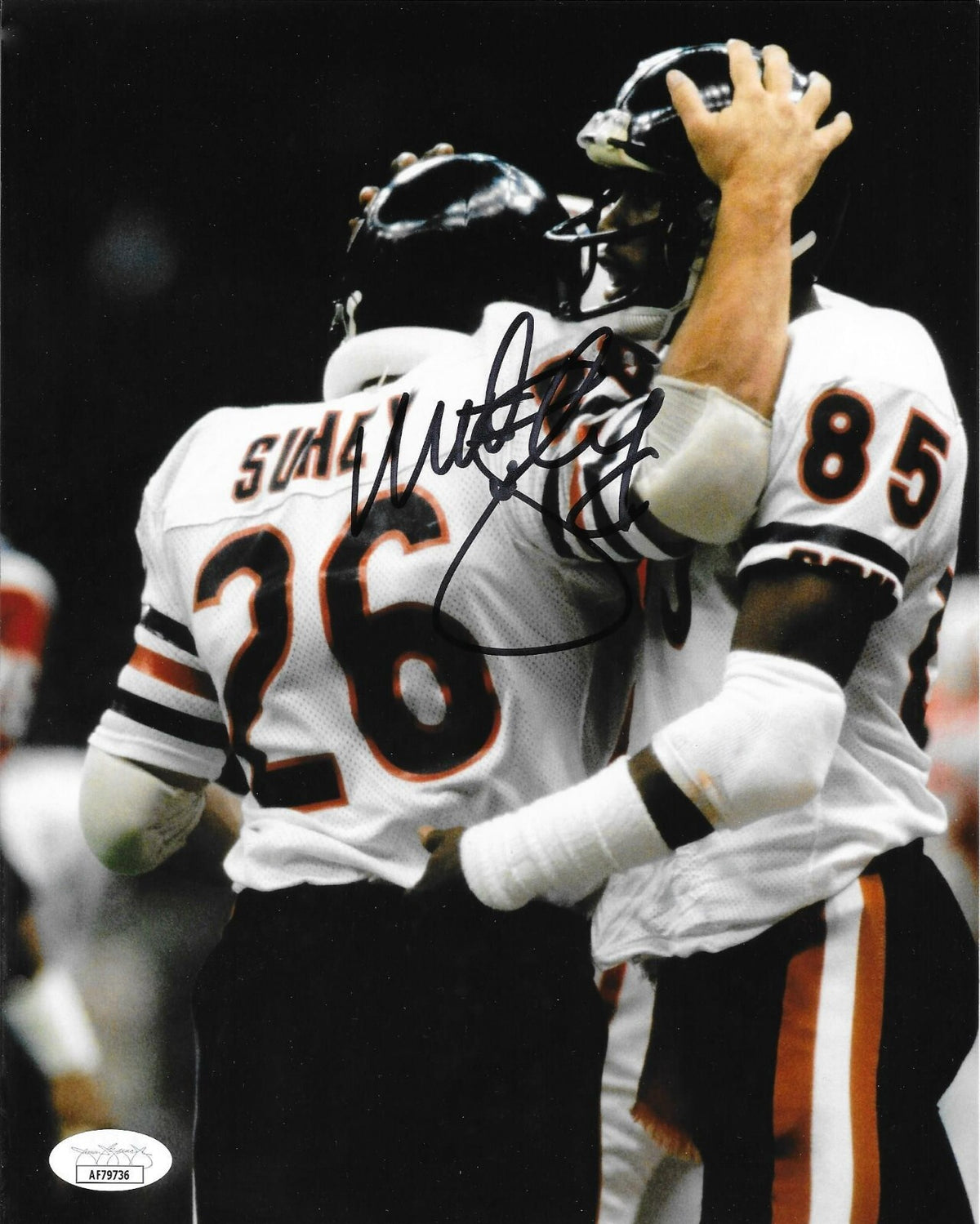 Matt Suhey signed Chicago Bears 8x10 photo autographed #2 JSA