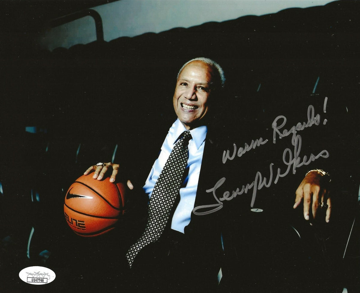 Lenny Wilkens Hawks SuperSonics signed 8x10 photo autographed 3 JSA 