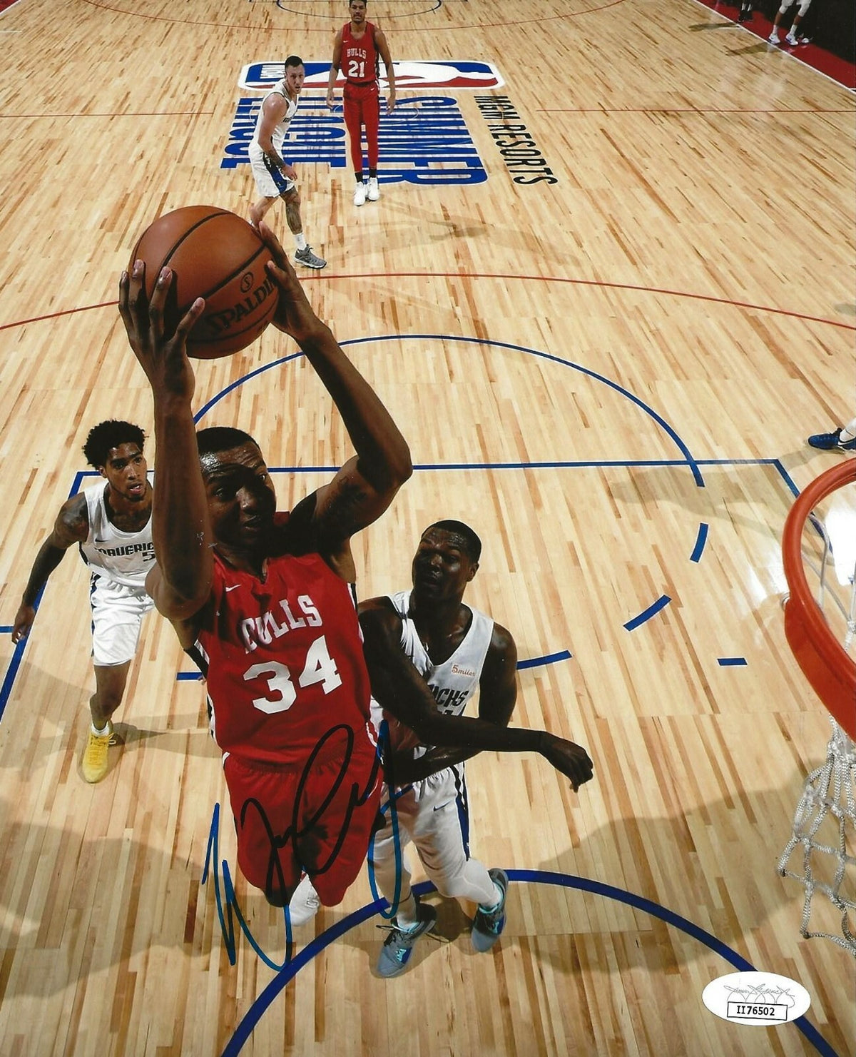 Wendell Carter Jr. signed Chicago Bulls 8x10 photo autographed JSA 2