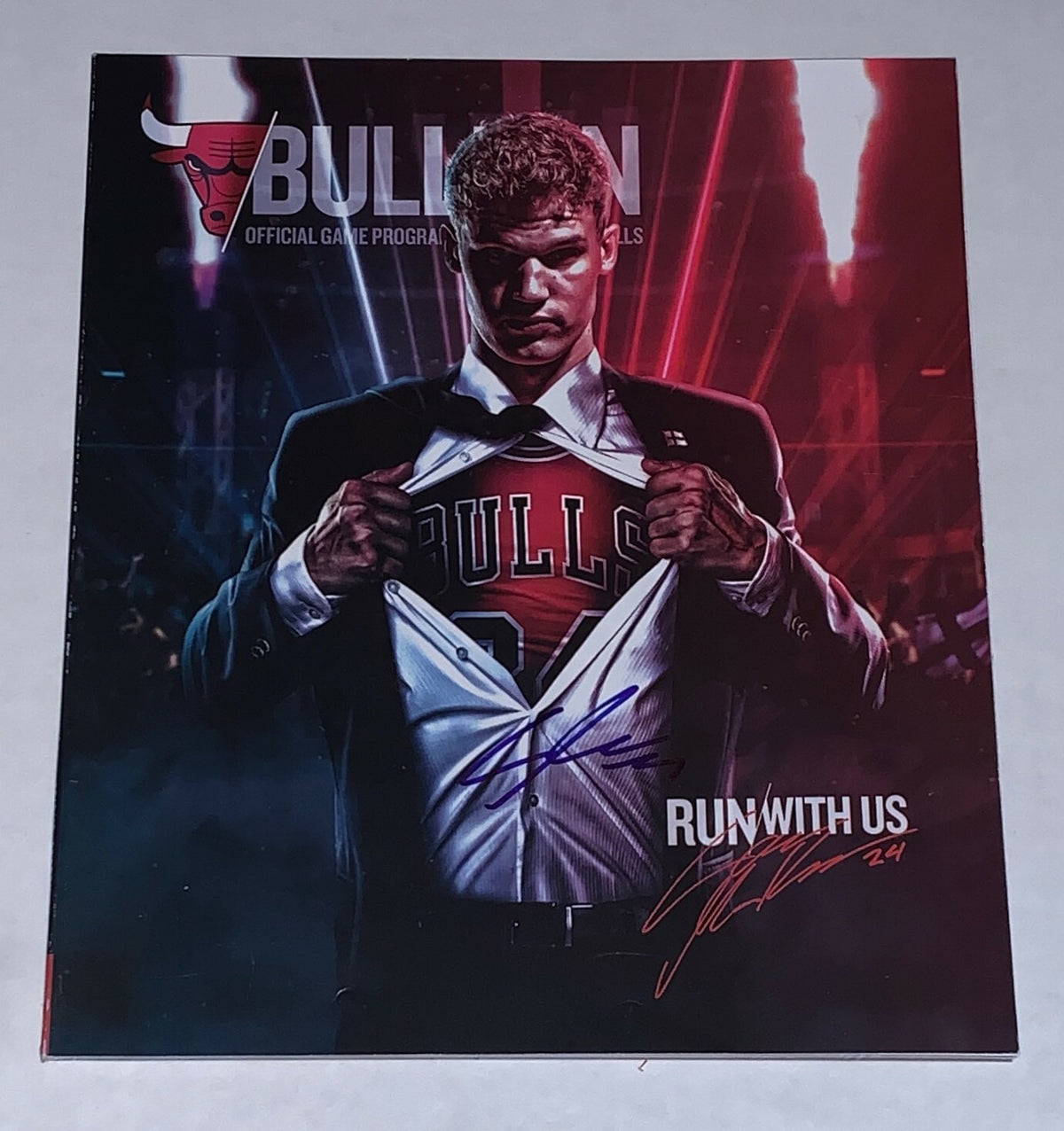 Lauri Markkanen signed Chicago Bulls Official Game Program autographed 