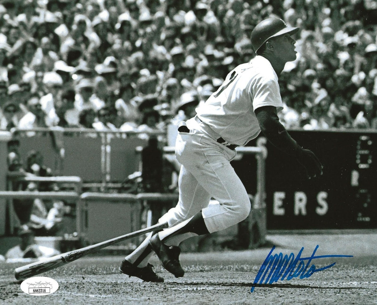 Manny Mota signed LA Los Angeles Dodgers 8x10 photo autographed 2 JSA