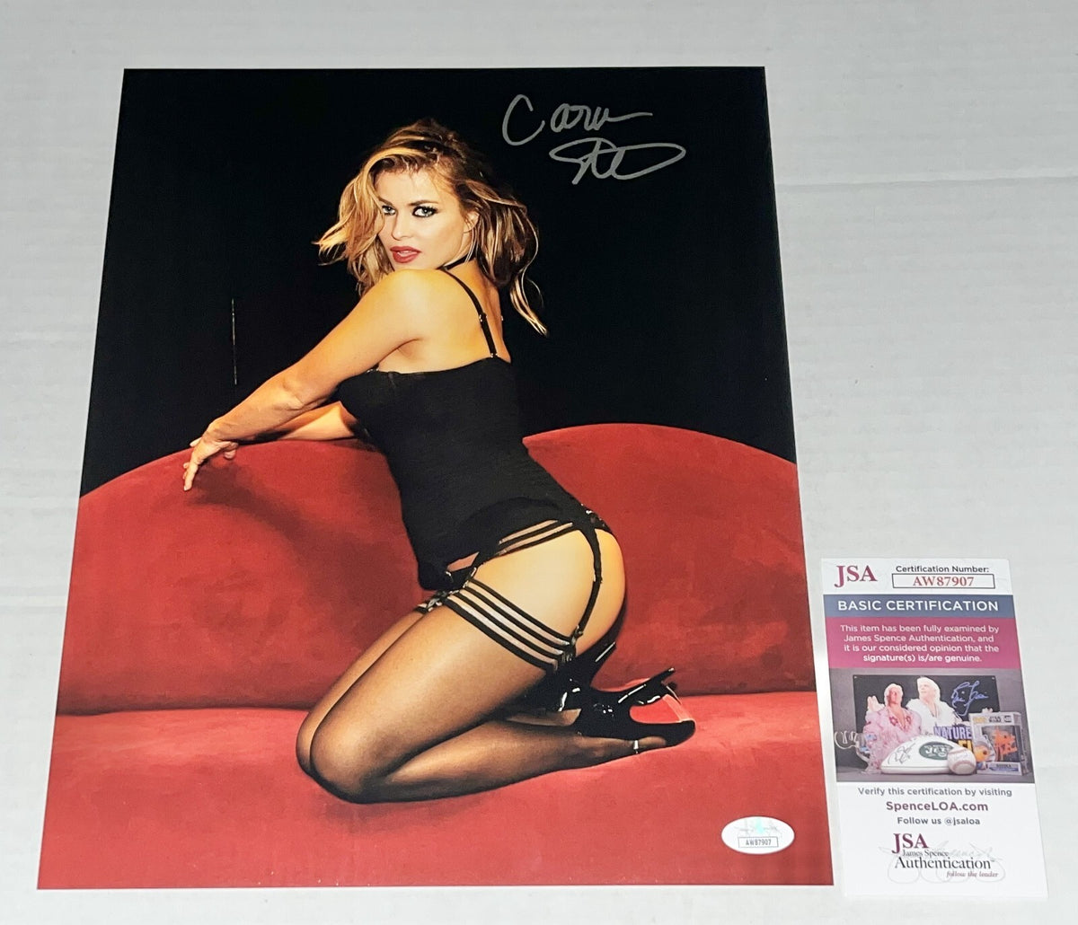 Carmen Electra signed Sexy 11x14 photo autographed Hot #14 JSA Certified