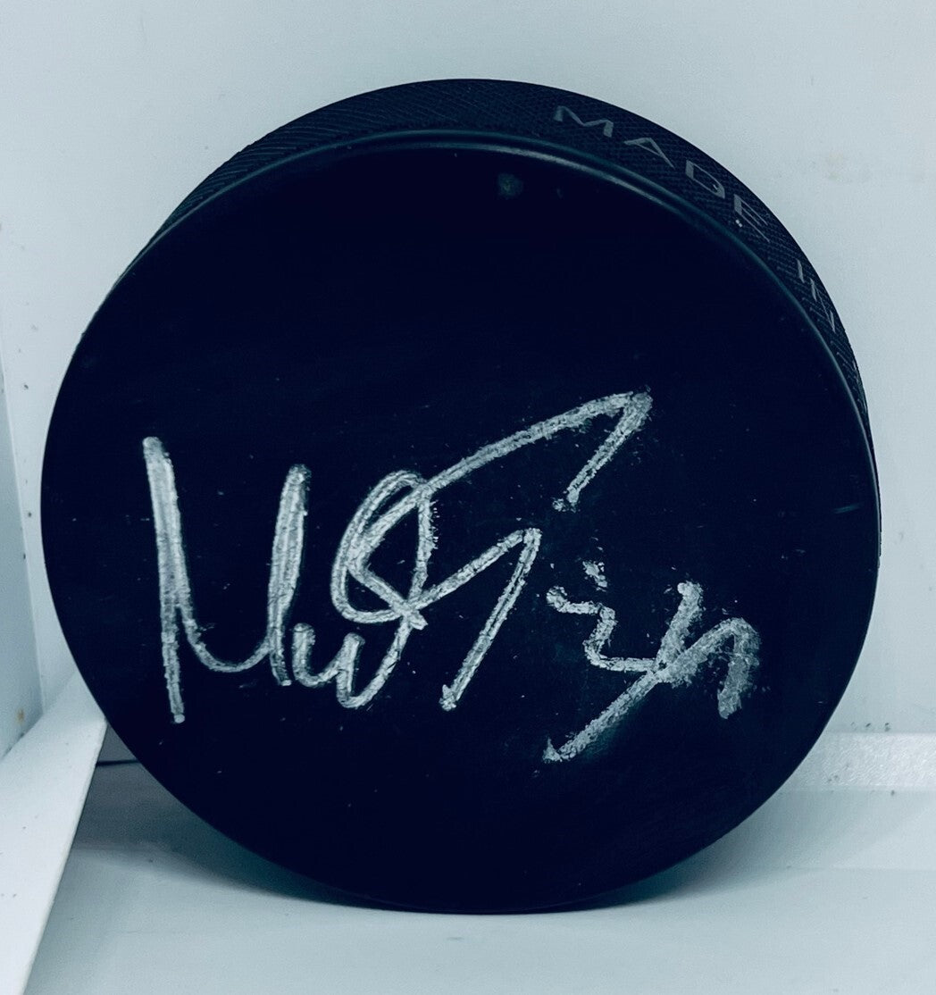 Petr Mrazek Chicago Blackhawks signed Puck autographed Hawks #2