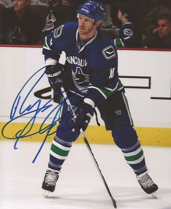 Ryan Johnson signed Vancouver Canucks 8x10 photo autographed