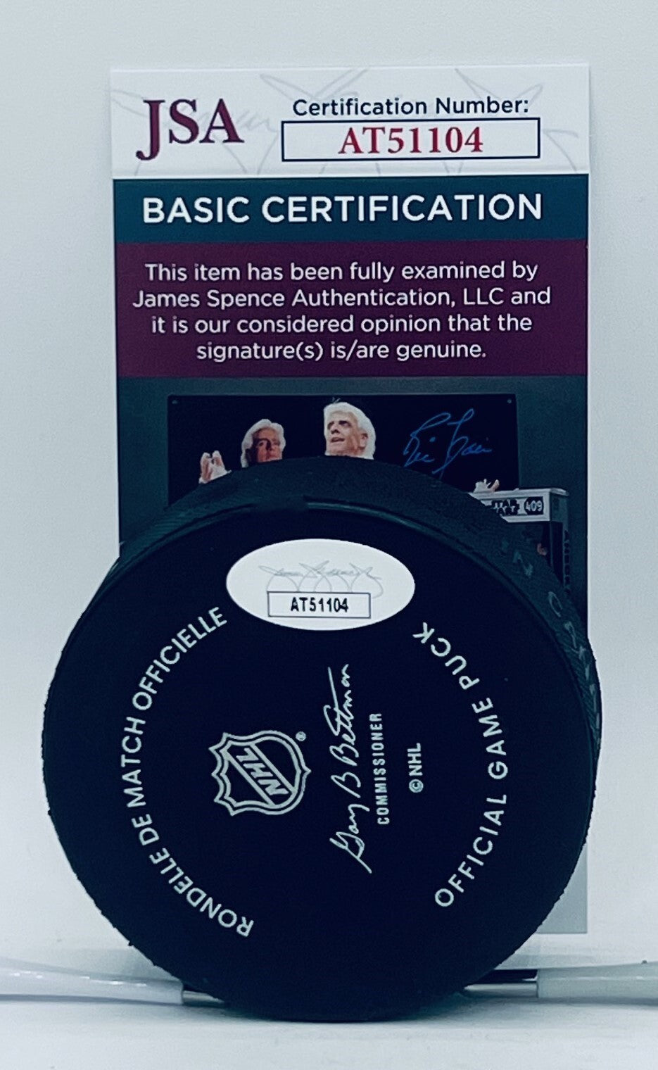 Brayden Schenn signed St. Louis Blues Official Game Puck autographed JSA
