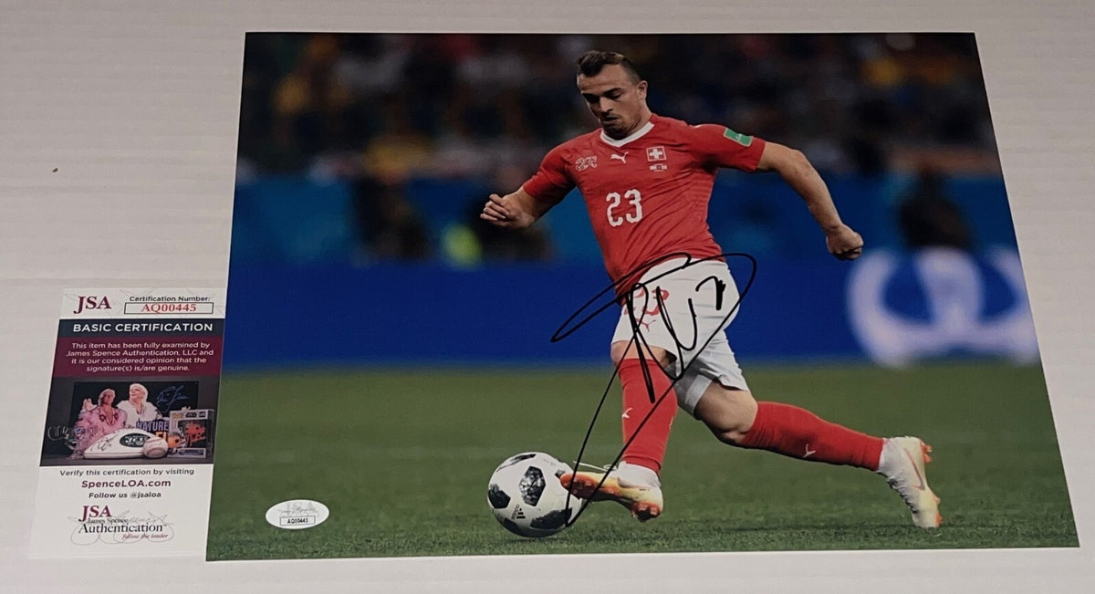Xherdan Shaqiri Liverpool signed Switzerland 11x14 photo autographed #3 JSA