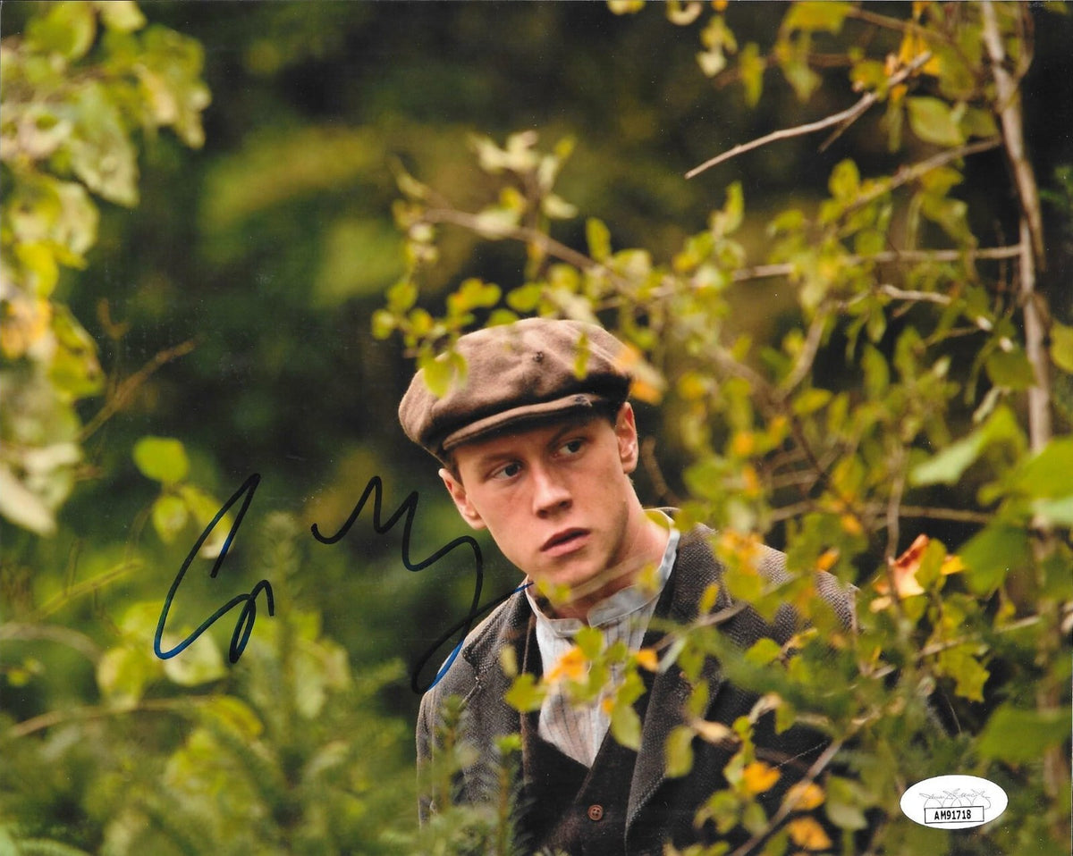 George MacKay signed Private Peaceful 8x10 photo autographed JSA Certified