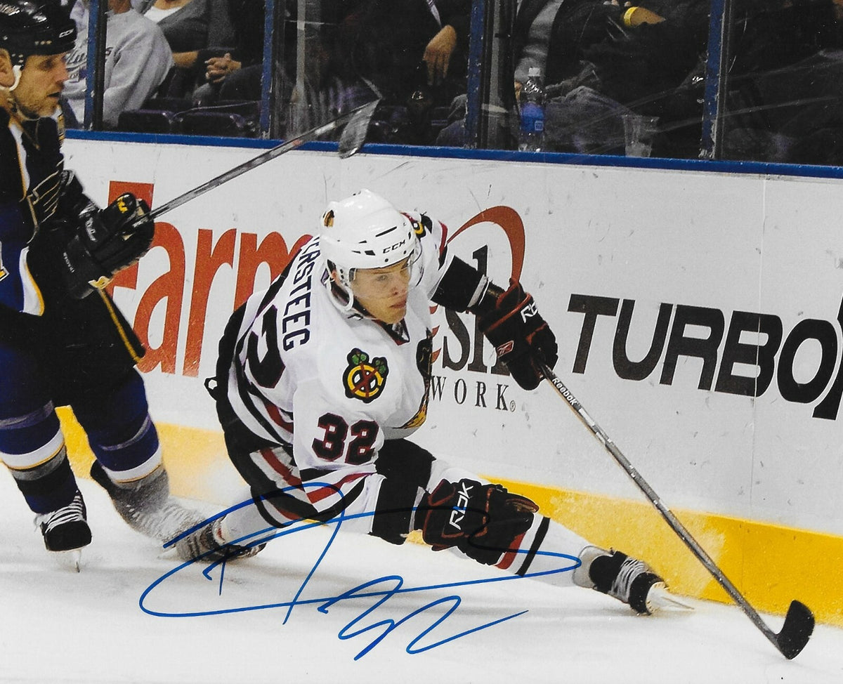 Kris Versteeg signed Chicago Blackhawks 8x10 photo autographed Hawks 7