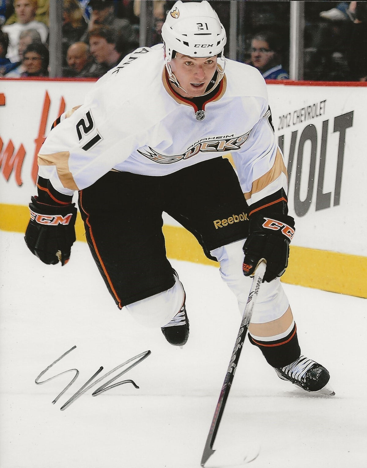 Sheldon Brookbank signed Anaheim Ducks 8x10 photo autographed #2