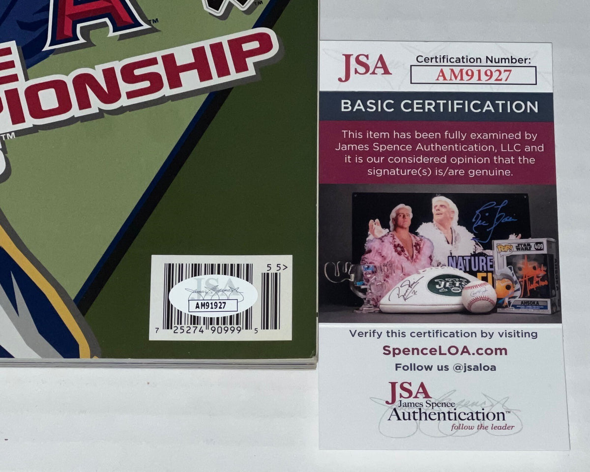 Jon Garland Chicago White Sox signed Official 2005 ALCS Program JSA