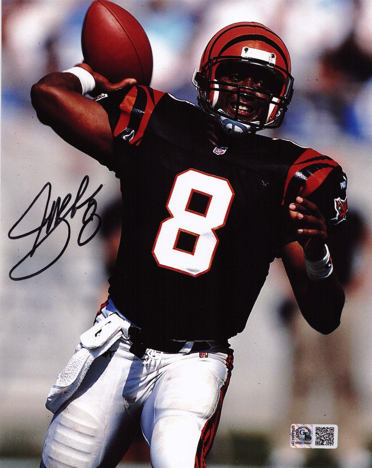 Jeff Blake signed Cincinnati Bengals 8x10 photo autographed GT COA