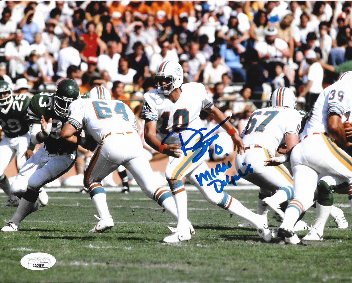 Don Strock signed Miami Dolphins 8x10 photo autographed #1 JSA