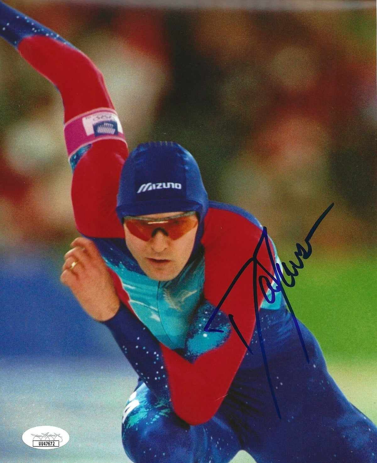 Dan Jansen USA Gold Speed Skater signed 8x10 photo autographed Olympics 3 JSA