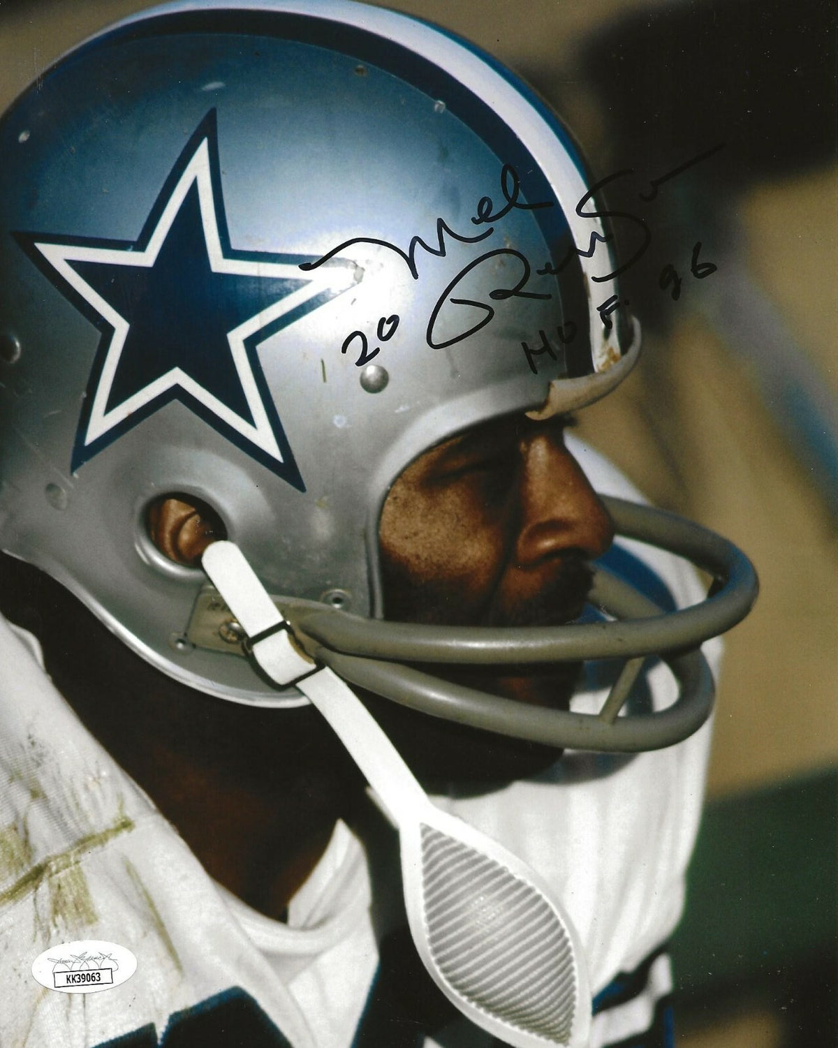 Mel Renfro signed Dallas Cowboys 8x10 photo autographed W/ HOF Inscription 7 JSA