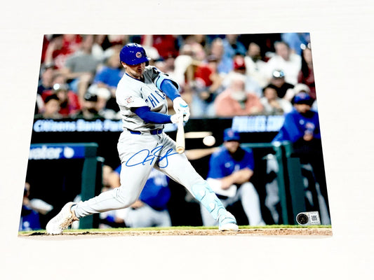 Alex Bregman signed Chicago Cubs 11x14 photo autographed Beckett Witnessed