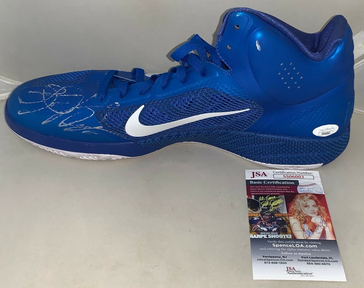 Kyle Singler Duke Blue Devils signed Game Used Shoe autographed JSA