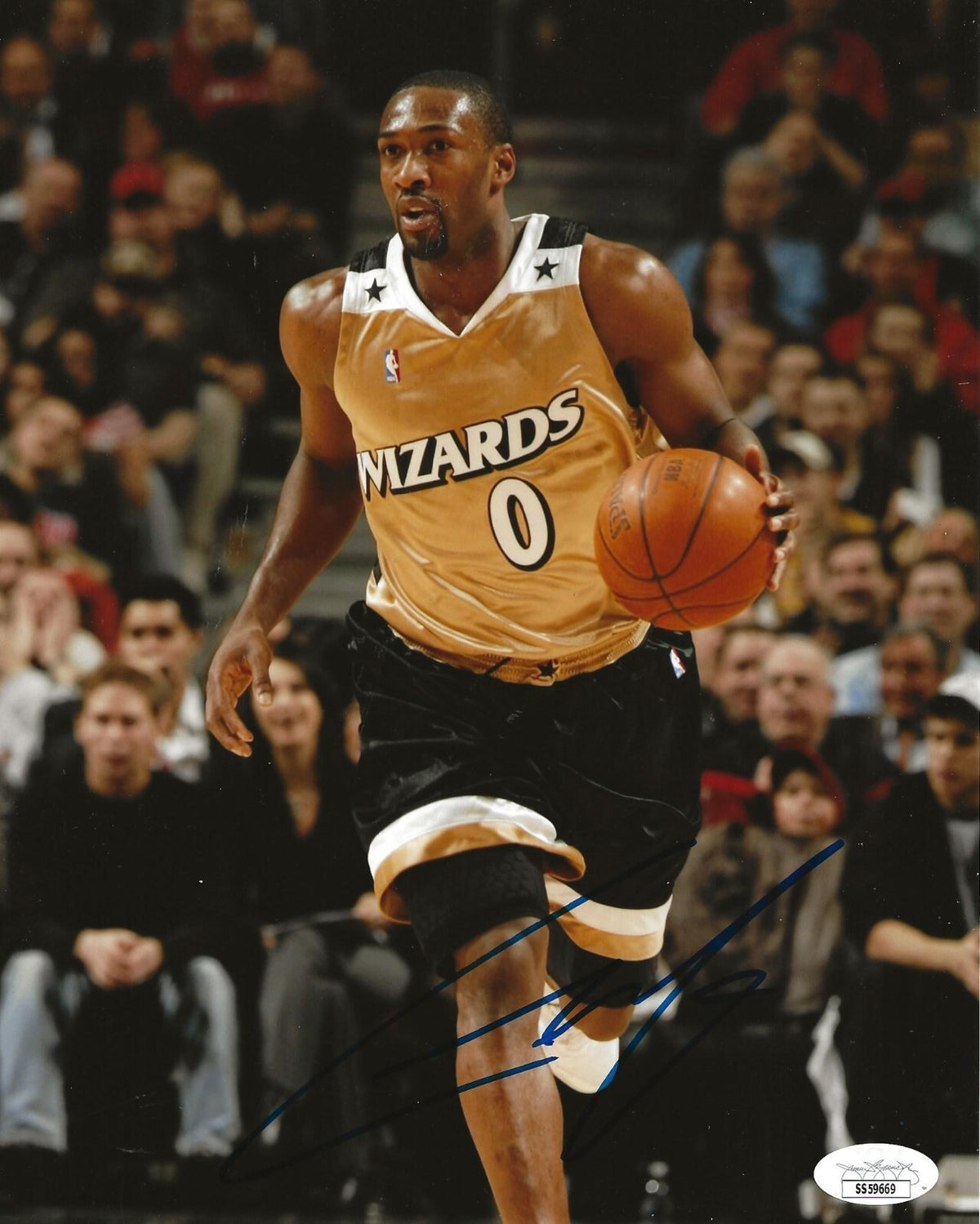 Gilbert Arenas signed Washington Wizards 8x10 photo autographed 5 JSA