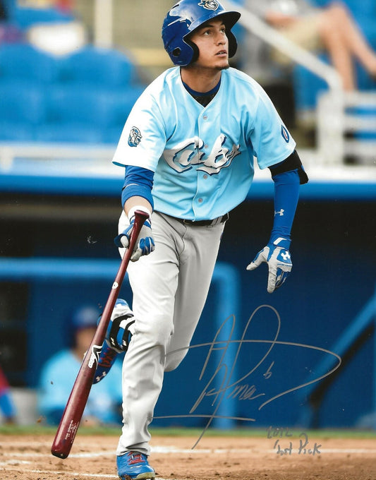 Albert Almora Jr. signed Chicago Cubs 8x10 photo W/ 2012 First Pick Inscription