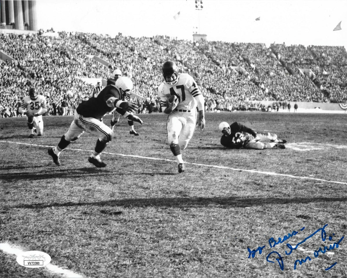 Johnny Morris signed Chicago Bears 8x10 photo autographed 2 JSA