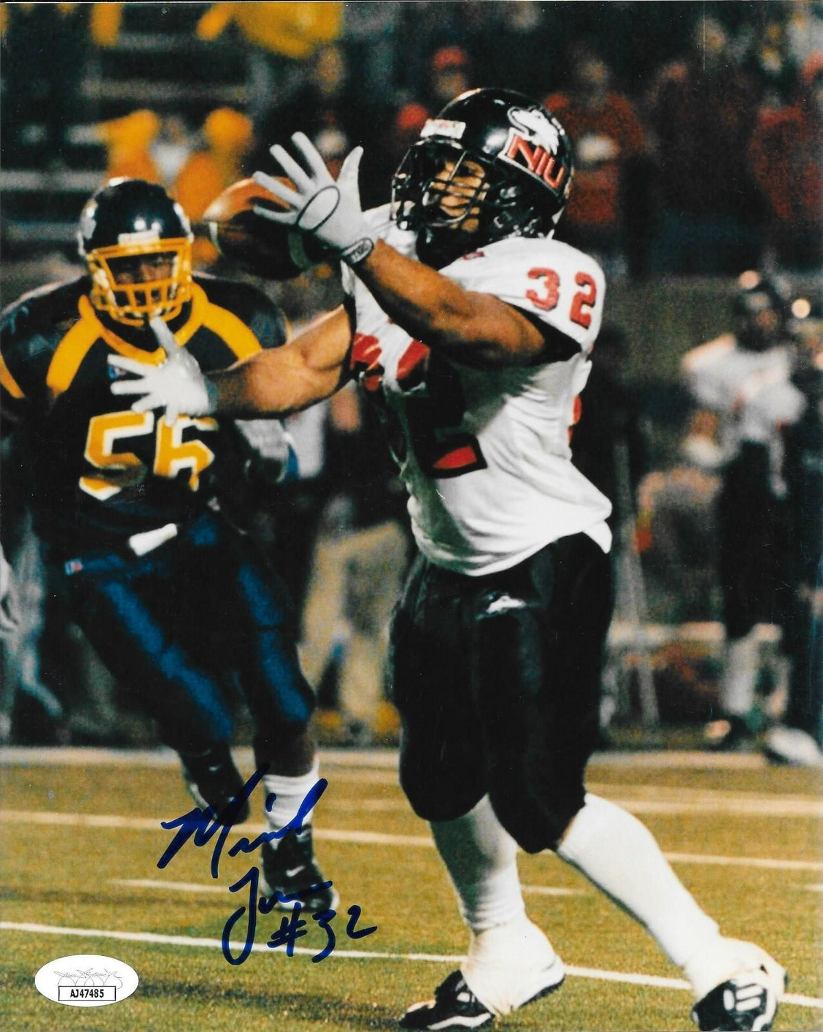 Michael Turner Atlanta Falcons signed Northern Illinois Huskies 8x10 photo 2 JSA
