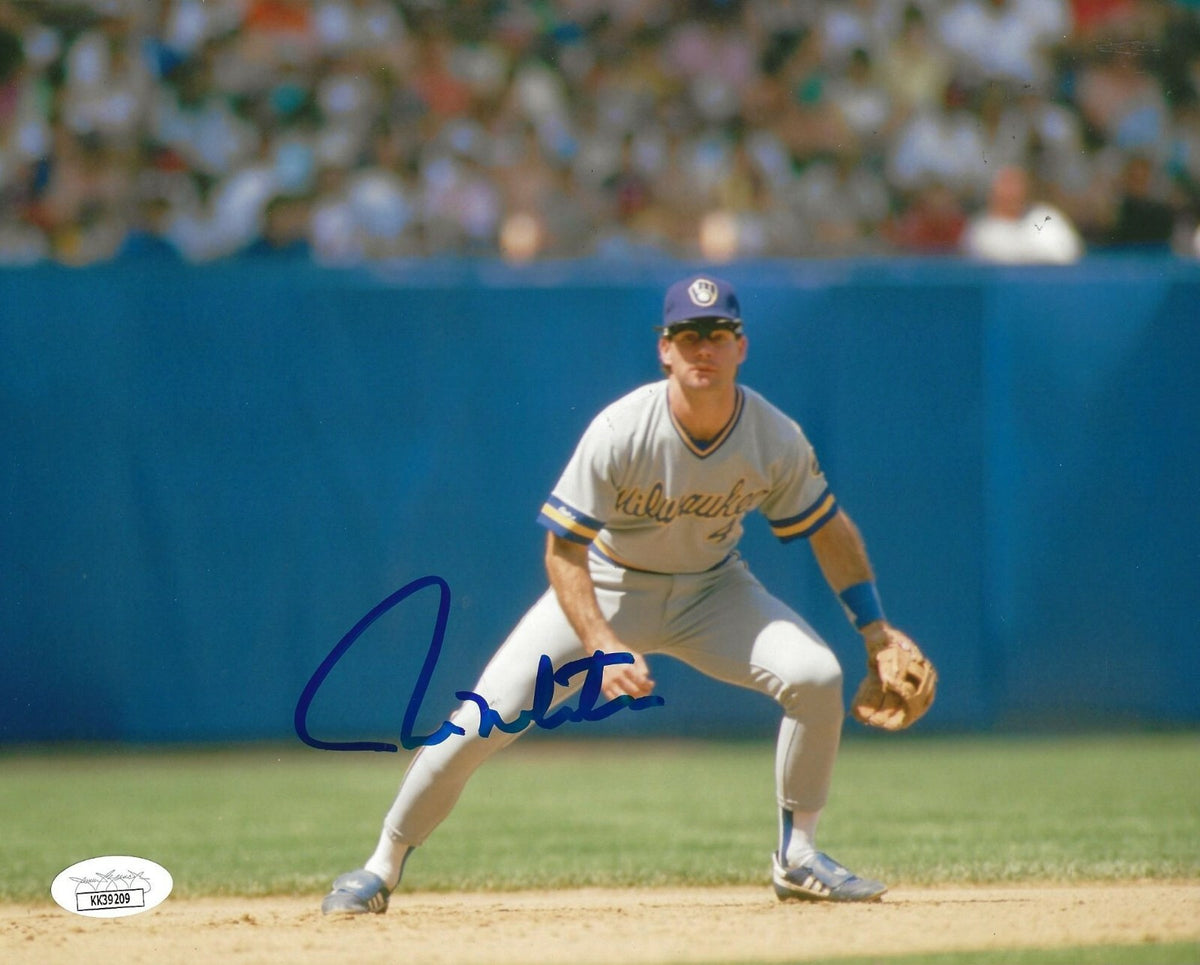 Paul Molitor signed Milwaukee Brewers 8x10 photo autographed JSA