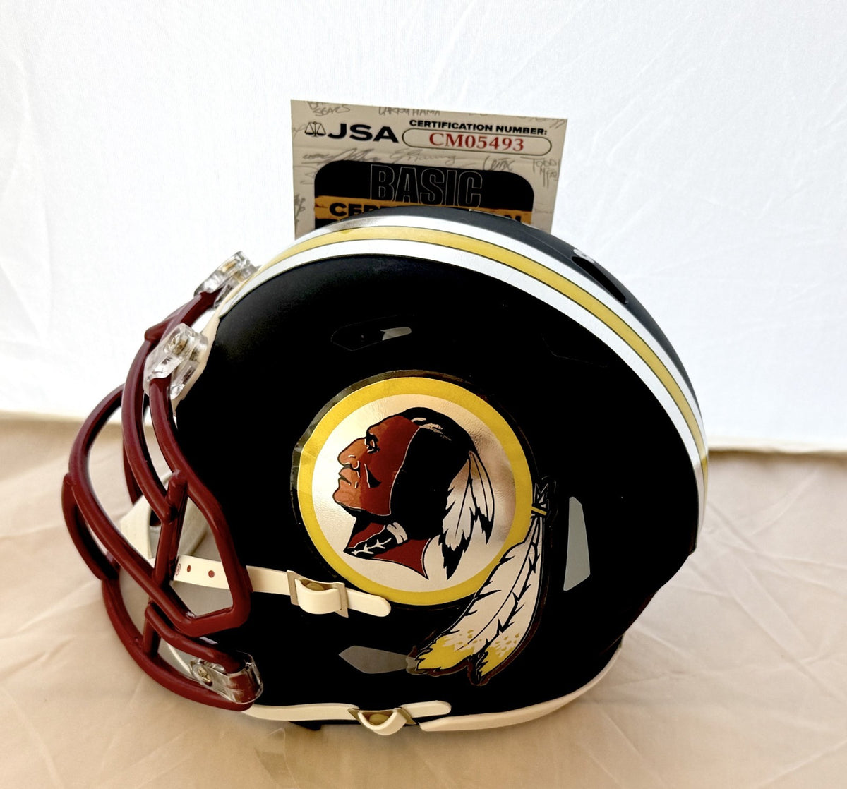 Sonny Styles Washington Commanders signed Redskins Custom mini helmet JSA