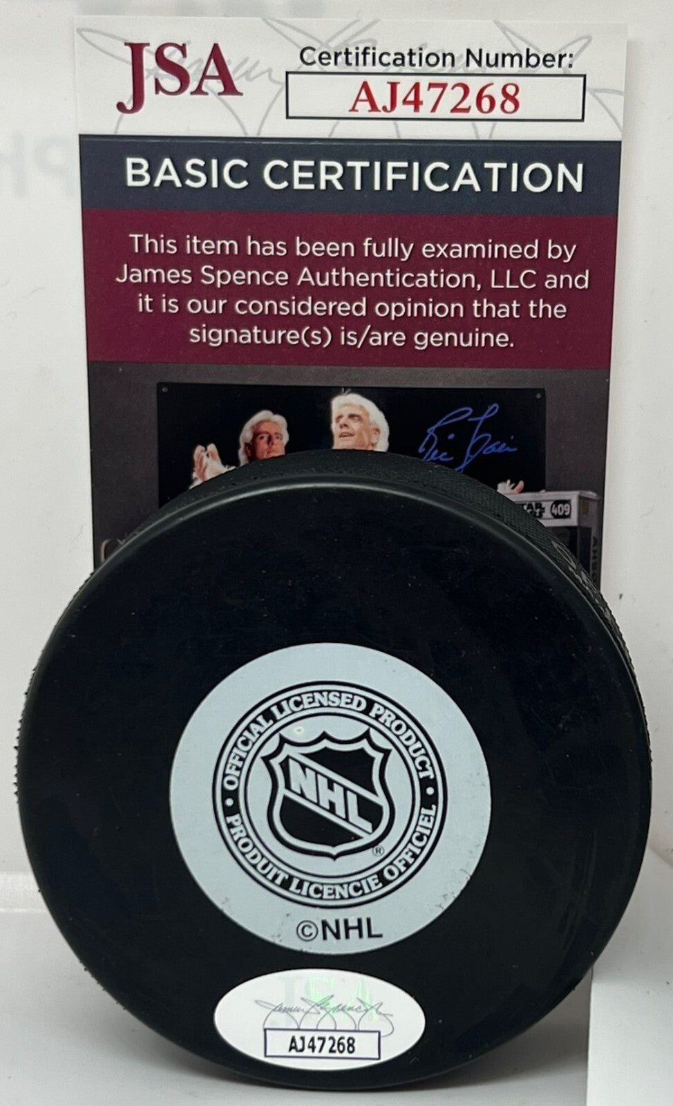 Alex DeBrincat signed Ottawa Senators Logo Puck autographed JSA