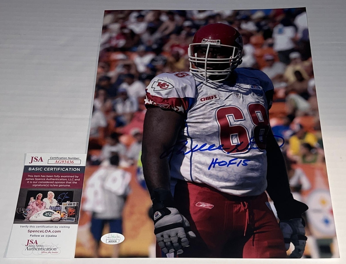 Will Shields signed Kansas City Chiefs 11x14 photo autographed W/ HOF Insc 2 JSA