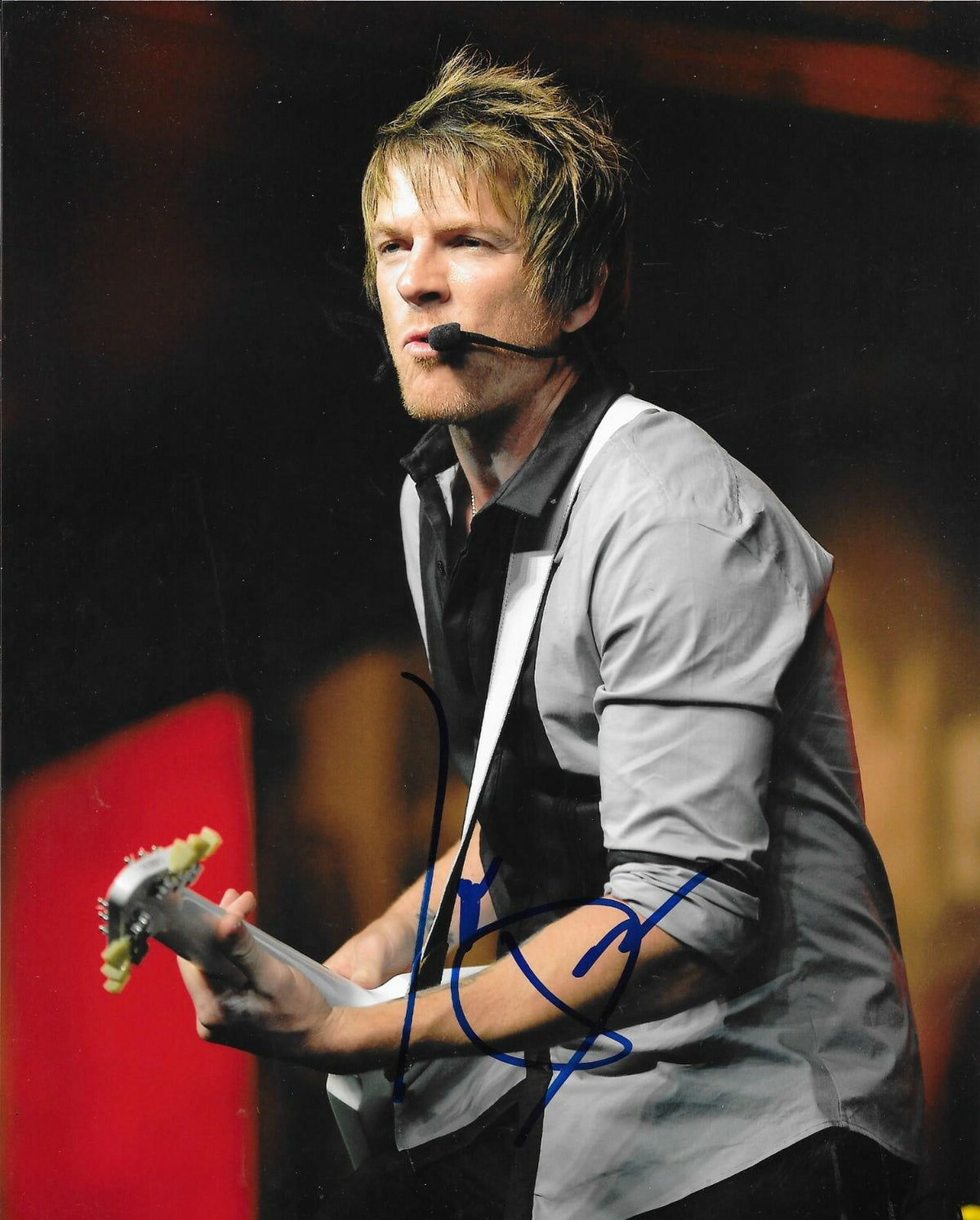 Joe Don Rooney Rascal Flatts signed 8x10 photo autographed 5