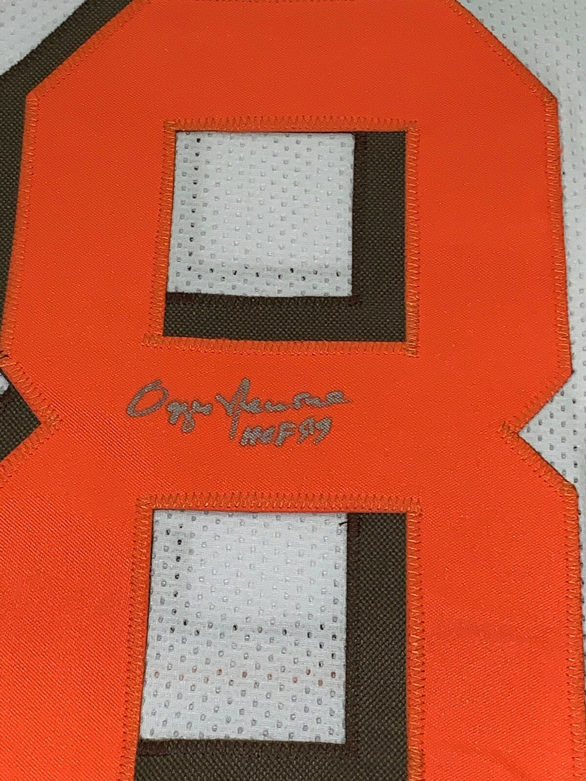 Ozzie Newsome Cleveland Browns signed jersey autographed JSA Witnessed