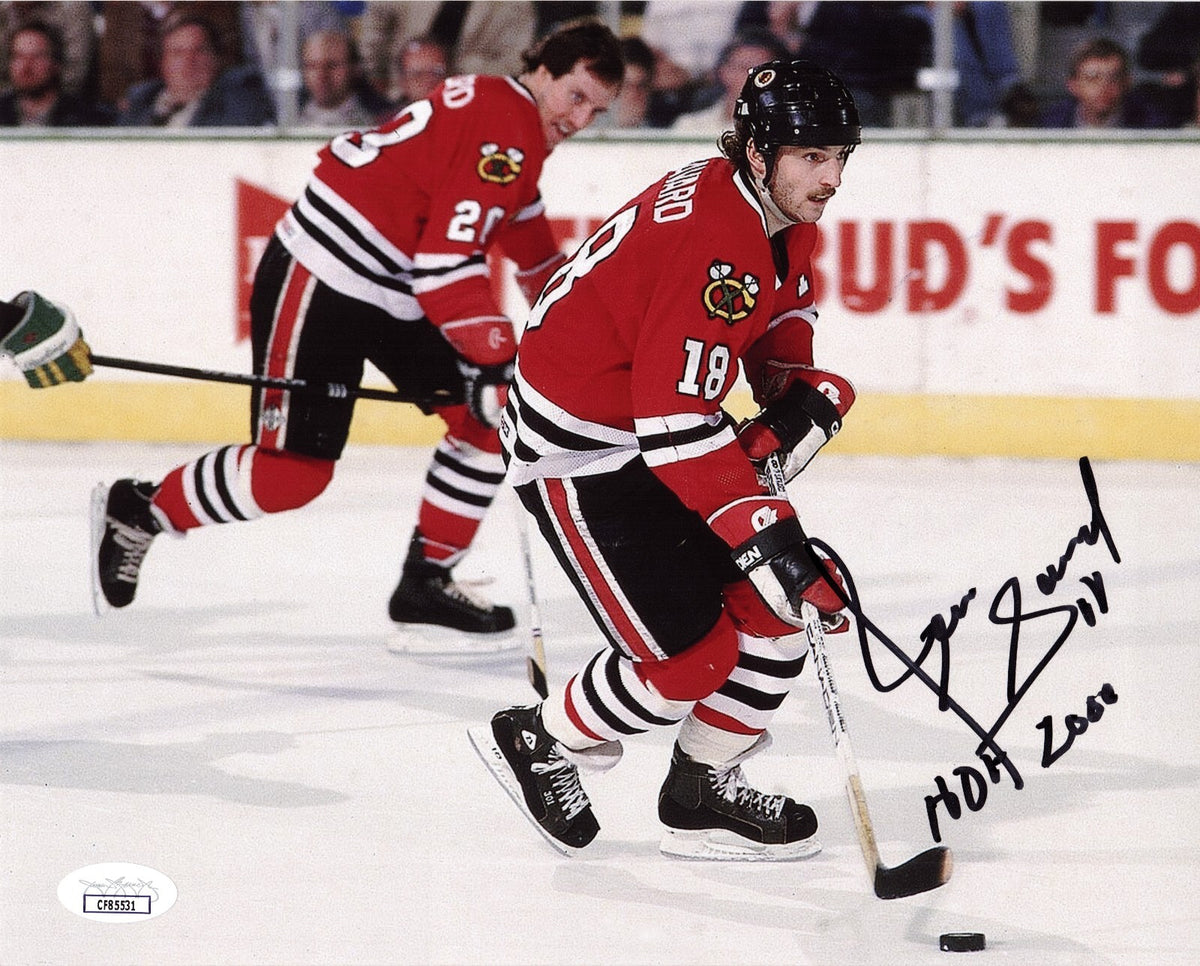 Denis Savard signed Chicago Blackhawks 8x10 photo autographed W/ HOF #2 JSA