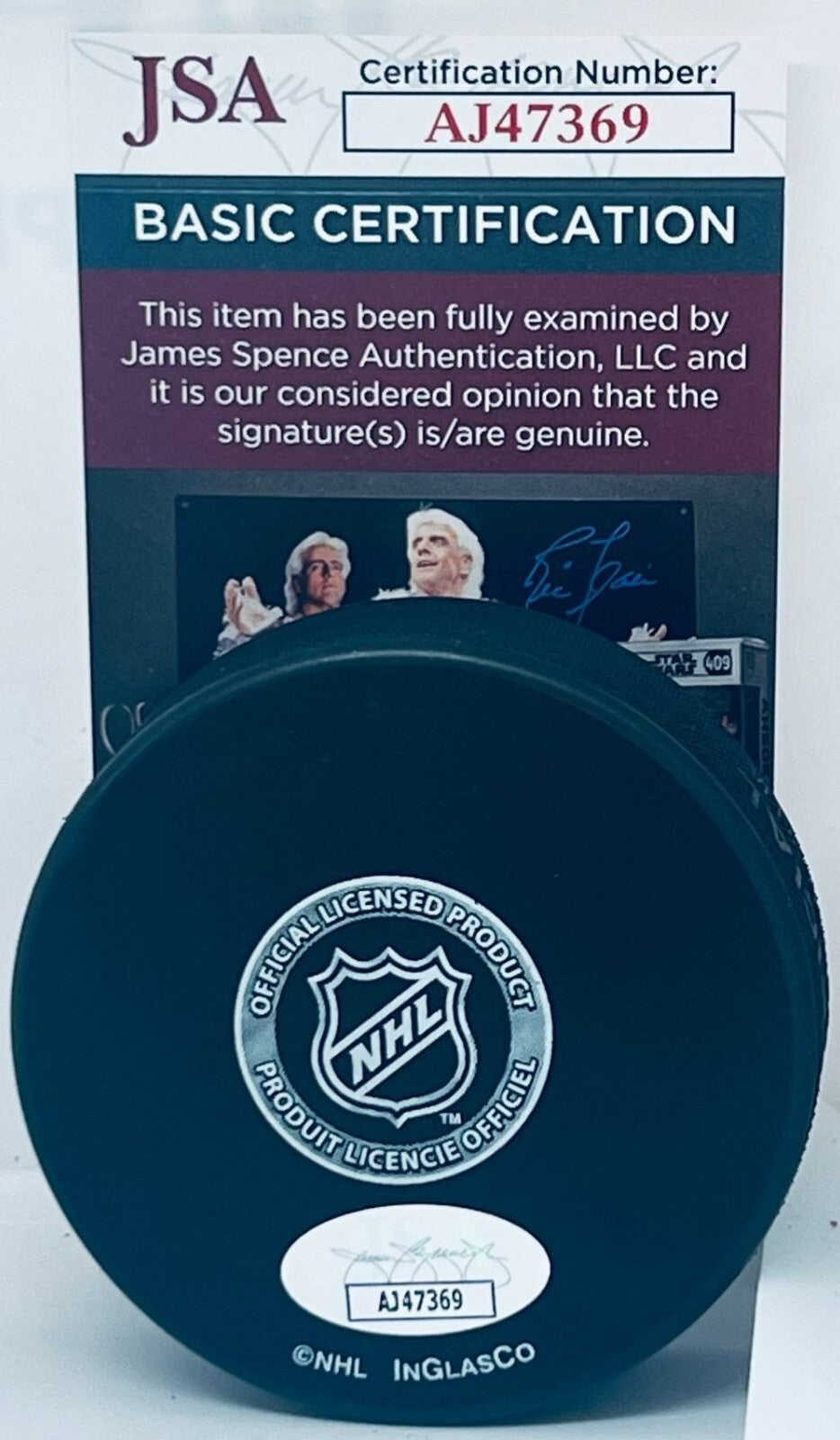 Drake Batherson signed Ottawa Senators Logo Puck autographed JSA