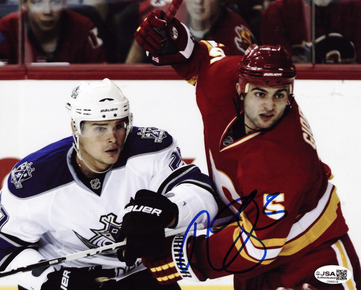 Mark Giordano signed Calgary Flames 8x10 photo autographed #1 JSA