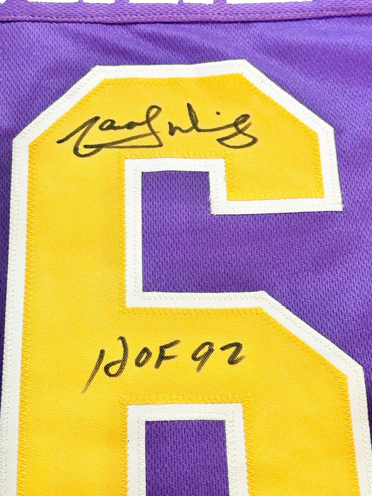 Marcel Dionne Los Angeles Kings signed Custom jersey W HOF Inscr Beckett Witness