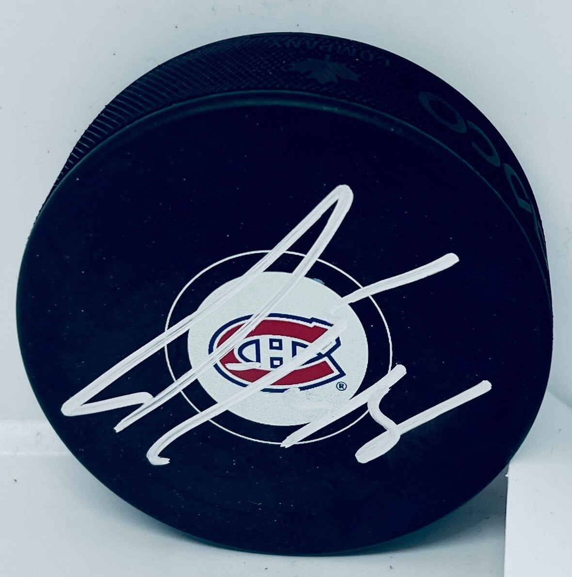 Joel Edmundson signed Montreal Canadiens Puck autographed Habs