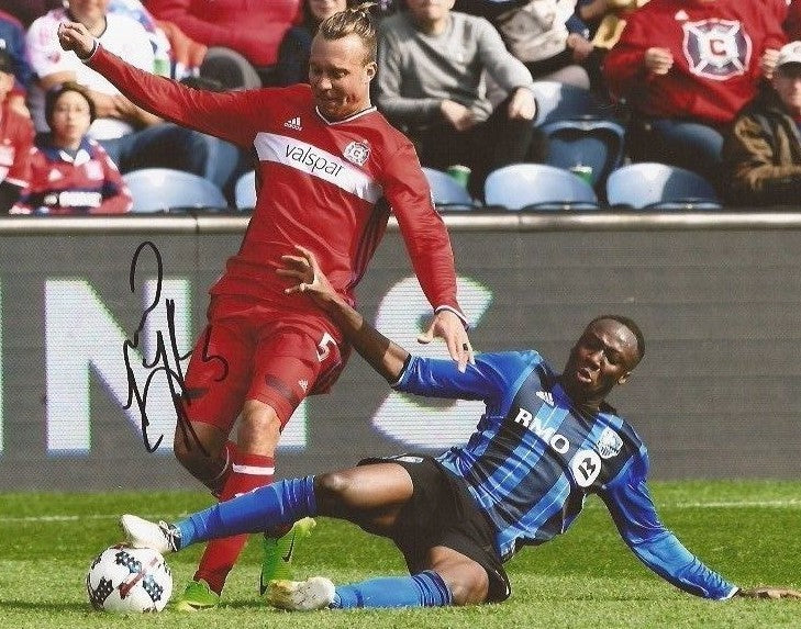 Michael Harrington signed Chicago Fire MLS Soccer 8x10 photo autographed   