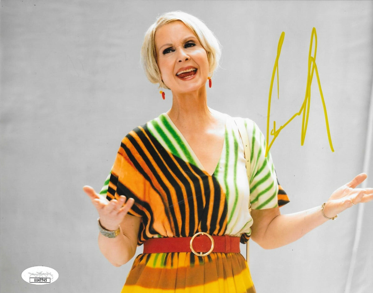 Cynthia Nixon signed Sex and the City 8x10 photo autographed Miranda JSA